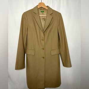 United Colors Of Benetton Coat Classic Lane Size S made in Bulgaria